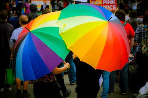 Equal Marriage Rights March - Australian Stock Image