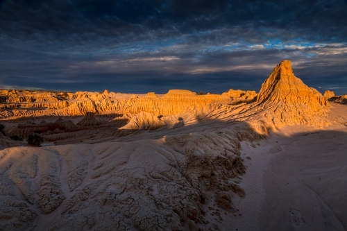 Eroded formations of the desert rock and sand in outback Australia - Australian Stock Image