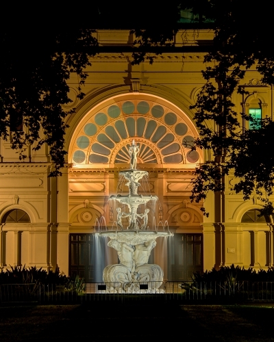 Exhibition Buildings southern facade - Australian Stock Image