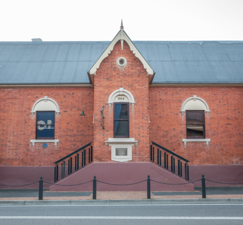 Facade of a historic old building - Australian Stock Image