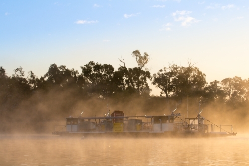 Ferry on the Murray River - Australian Stock Image