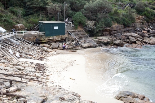 Fishermen house in Gordons Bay - Australian Stock Image