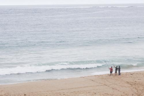 Fishing off the Great Ocean Road - Australian Stock Image