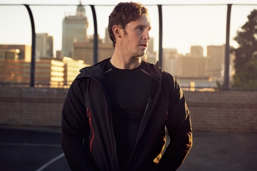 Fitness lifestyle man portrait - Australian Stock Image