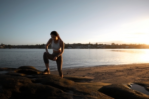 Fitness Morning Exercise - Australian Stock Image
