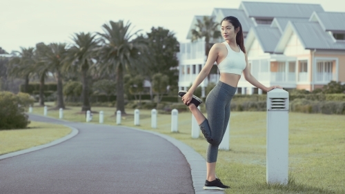 Fitness Morning Exercise - Australian Stock Image