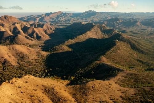 Flinders Ranges from air - Australian Stock Image