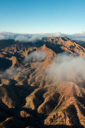 Flinders Ranges from air - Australian Stock Image