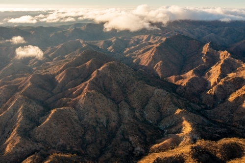 Flinders Ranges from air - Australian Stock Image