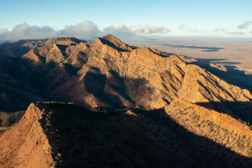 Flinders Ranges from air - Australian Stock Image