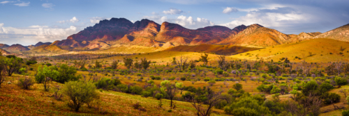 Flinders Ranges Landscape of mountains and outback - Australian Stock Image