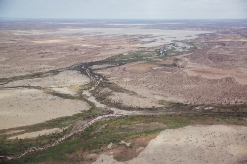 Flooded Warburton Creek - Australian Stock Image