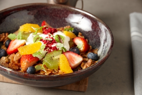 Food dish on table - Australian Stock Image