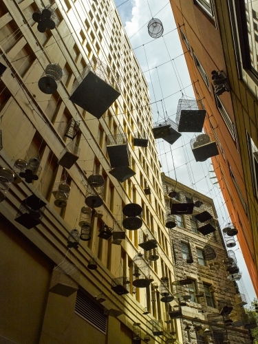 'Forgotten Songs' art installation in Sydney - Australian Stock Image