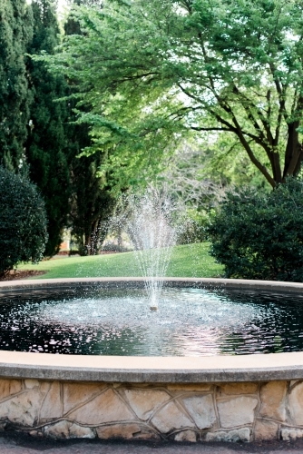 Fountain in a garden - Australian Stock Image