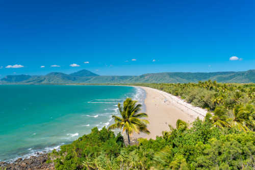 Four Mile Beach Port Douglas Far North Tropical Queensland - Australian Stock Image