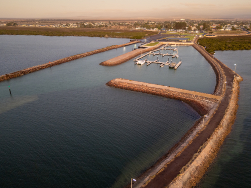 Franklin Harbour jetty - Australian Stock Image