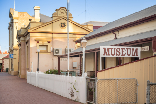 Franklin Harbour museum, Cowell - Australian Stock Image