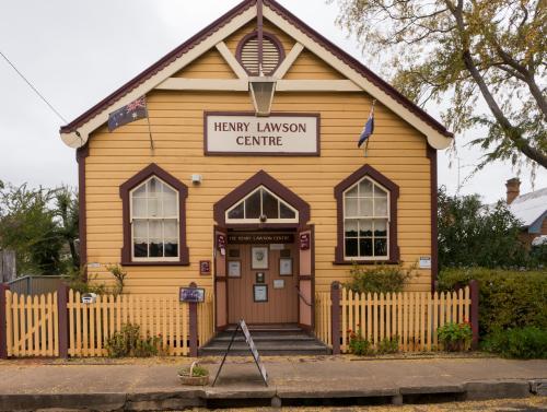 Front on view of Henry Lawson Centre building - Australian Stock Image