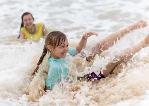 Fun at the beach - Australian Stock Image