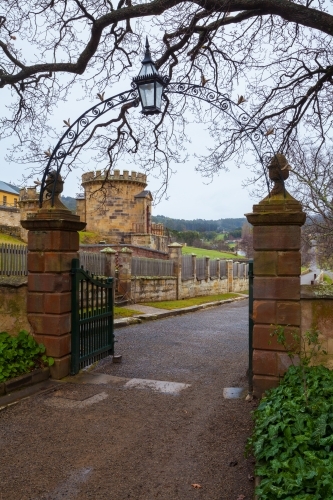 Gate to the Commandant's House (c.1833-56) - Australian Stock Image