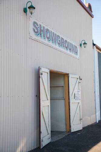 Gates of the local showground - Australian Stock Image