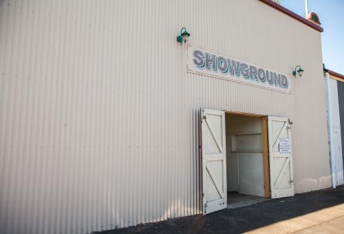 Gates of the local showground - Australian Stock Image