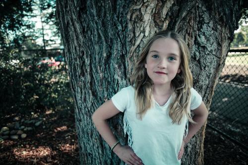 Girl in the park - Australian Stock Image
