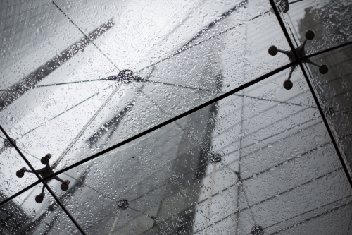 Glass Awning in the Rain