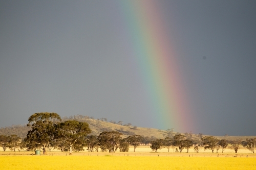 Gold at end of rainbow