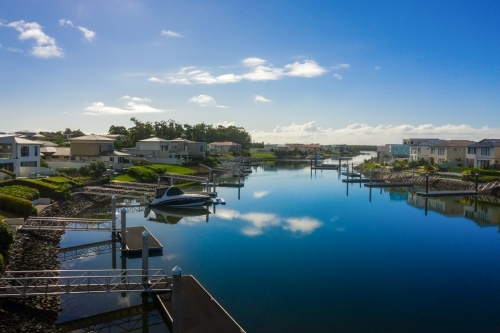 Gold Coast canal living - Australian Stock Image