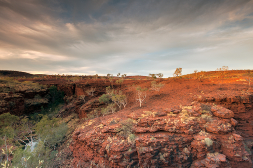 Gorge Overlook Karijini National Park - Australian Stock Image