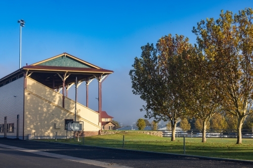 Grandstands at the Armidale Showground in New South Wales - Australian Stock Image