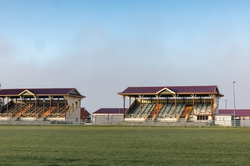 Grandstands at the Armidale Showground in New South Wales - Australian Stock Image