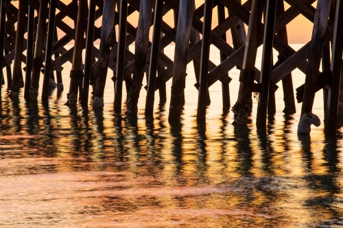 Grange Jetty Structure - Australian Stock Image