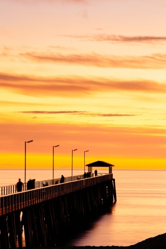Grange Jetty Sunset - Australian Stock Image