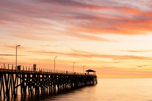 Grange Jetty Sunset - Australian Stock Image
