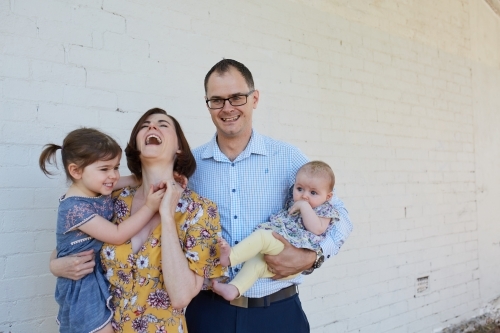 Happy family - Australian Stock Image