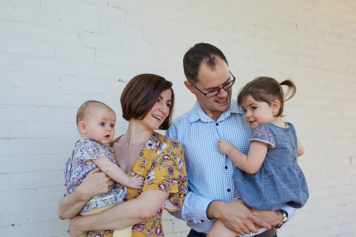 Happy family - Australian Stock Image