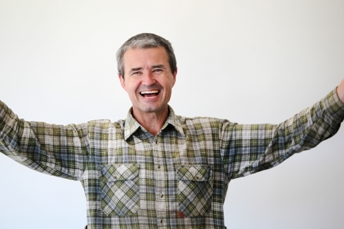 Happy man - Australian Stock Image