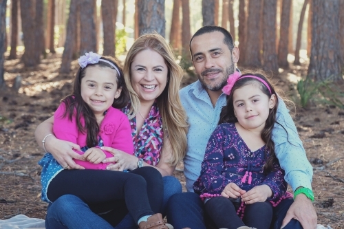 Happy multicultural family - Australian Stock Image