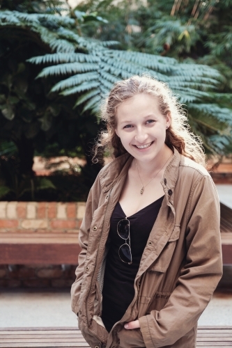 Happy young adult student - Australian Stock Image