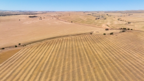 Harvested land - Australian Stock Image