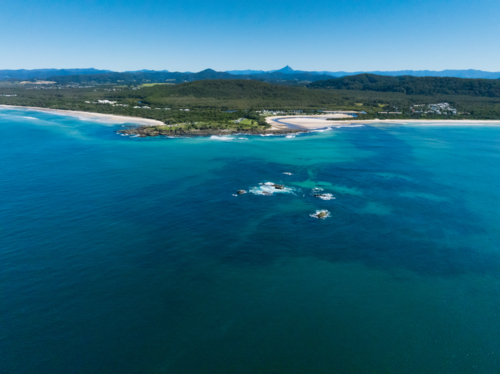 Hastings Point by Drone - Australian Stock Image