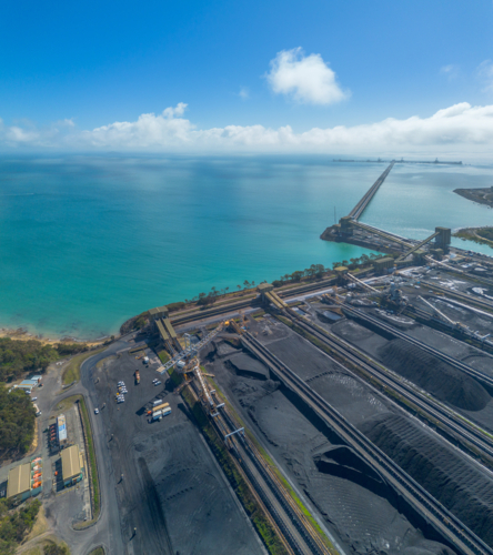 Hay Point and Dalrymple Bay Coal Terminal - Australian Stock Image
