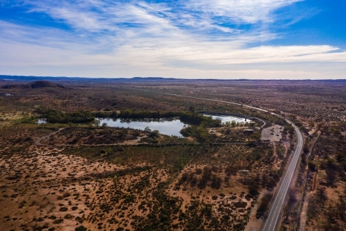 highway in outback australia - Australian Stock Image
