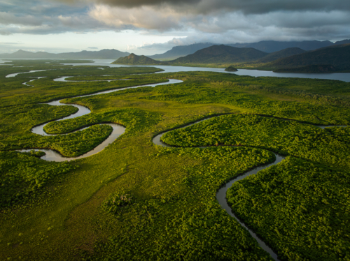 Hinchinbrook channel and Island - Australian Stock Image