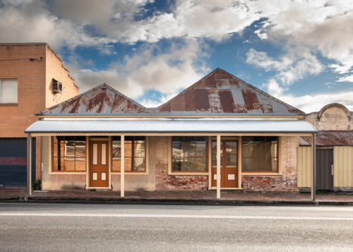 Historic facade of shop in country town - Australian Stock Image