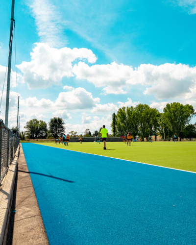 Hockey sunny game - Australian Stock Image