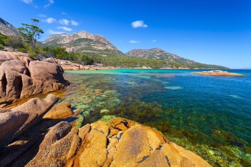 Honeymoon Bay - Freycinet National Park - Tasmania - Australian Stock Image